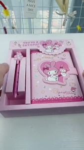 Sanrio Notebook Set Kuromi/Melody/Cinnamoroll Student Notepad School Office Stationery Gift