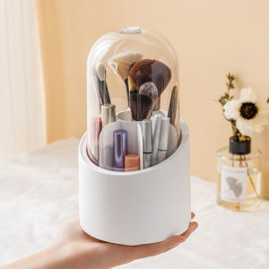 Ins Style 360-Degree Rotating Makeup Brush Storage Box Lipsticks Cosmetic Stationery Brush Organizer D202