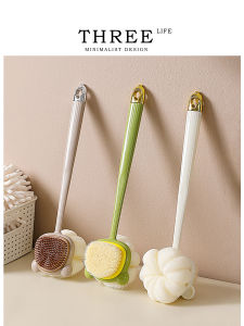 Bàn Chải Tắm Bằng Đá Quý Tlife Dụng Cụ Vệ Sinh Cá Nhân Chổi Gội Hai Mặt Dụng Cụ Tắm Bằng Lông Mềm Dụng Cụ Vệ Sinh Thân Thể Dài Tay