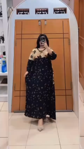 Gamis Batik Motif Sultan - Daster Solo Tebal - Daster Wanita Lengan Panjang - Bawaan Dede