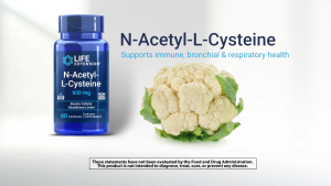Life Extension N-Acetyl-L-Cysteine 600 mg 60 Capsules Dietary Supplement Immune support respiratory support liver health Made in USA