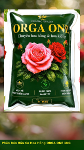 Phân Bón Hữu Cơ Nhập Khẩu Hàn Quốc ORGA ONE (Túi 1kg) - Chuyên Hoa Hồng & Hoa Kiểng Kích Rễ Mạnh Bung Chồi Xanh Tốt