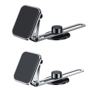 [Dreamall]Adjustable Foldable Cellphone Laptop Screen Mount 360 Degree Rotating Aluminum Alloy Rectangular for Tesla Model 3 Y X S