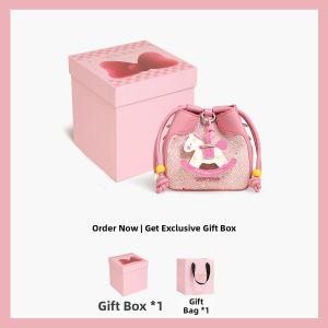 TOUTOU | Cute Rotating Carousel Cord Drawstring Bucket Bag