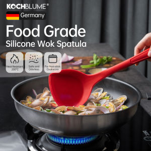 Kochblume dụng cụ vét bột Silicone xẻng nhà bếp dùng cho thực phẩm Silicone chịu nhiệt không mùi dụng cụ nấu ăn hoàn hảo cho không dính chảo Trung Quốc xào