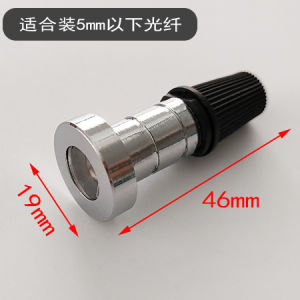 Underwater Fiber Optic Tail Light Head Stainless Steel Black Skin Pool Square Scene Point Light Star Lamp Submersible Lighting