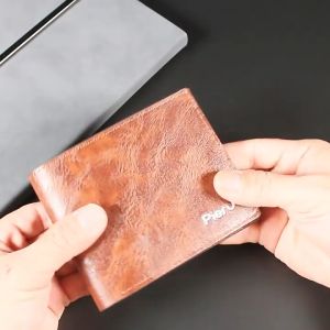 Ví Da Nam Kiểu Dáng Thời Trang Nhiều Ngăn Chất Liệu PU Leather