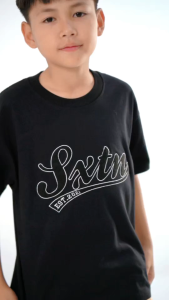 SIXTEEN KAOS BOXY FIT ANAK REMAJA COTTON COMBED 24S BORDIR KAOS OVERSIZE ANAK LAKI LAKI 9-16 TAHUN