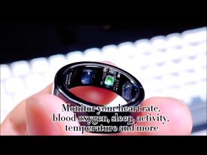 [SG Seller] Fitness Ring (QuzzZ) -  Health Monitoring Sleep Patterns Blood Oxygen Levels Heart Rate Body Temperature Calories Steps Exercise tracking | Water Proof and Bluetooth