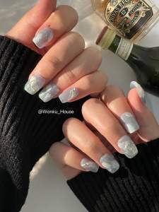 Pakai Kuku Handmade Penuh – Siri Ombre Fesyen Trendy 4 - Dilengkapi dengan Kit Alat / 100% Handmade Wearable Nails – Trendy Blended Gradient Series 4 - Comes with Full Tool Kit