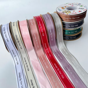 ริบบิ้นผ้าซาตินโพลีเอสเตอร์ที่คาดโบว์ผีเสื้อแบบเข้มข้นสำหรับการตกแต่งดอกไม้ กล่องของขวัญ ดอกไม้สด ดอกไม้เทียม วัสดุที่ใช้สำหรับบรรจุภัณฑ์