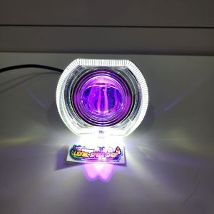 Lampu Projie Biled Cut Off 45inch 30watt dekat kuning jauh putih plus shroud dan devil waterproof motor mobil