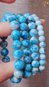 Graduation Grade Sky Marine Blue Azurite Bracelet