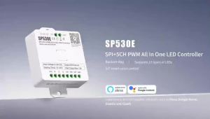 MJJC | SP530E All In One LED Controller 12V 24V 5V Wifi Alexa Google Home BT 5CH PWM SPI Pixel WS2811 WS2812B SK6812 Strip Controler