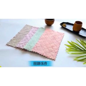 Kain Lap Piring Kompor Anti Minyak Murah Serbet Dapur Microfiber Serbaguna Menyerap Air