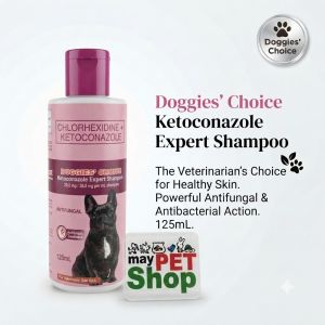 Doggies Choice Ketoconazole Anti-Fungal Expert Shampoo with Chlorhexidine - 125ml for Fungal & Bacterial Skin Conditions