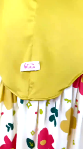 Syakila Gamis Anak 1 - 12 Tahun Bahan Katun Rayon Satu Set Dengan Kerudung