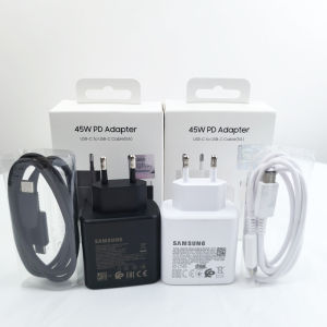 Samsung 45w Charger PD3.0 EU Super Fast Charge Adapter 5A Type C Cable For Galaxy F56 S24 S25 Note20 Ultra 10 Z Flip Fold 7 6 5