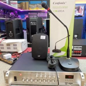 Cenfonix CM680A Professional Goose Neck Conference Desktop Microphone with Chime Bell Function