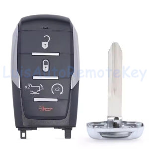 3 / 4 / 5 / 6 Buttons Case Smart Remote Car Key Fob Shell Cover for Dodge Ram 1500 Pickup Limited 2019 2020 2021 2022 2023 2024