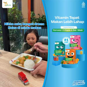 Youvit Curcuma & Vitamin Anak 10 Sachet (1 Box) dengan Curcuma Zink dan Madu | Meningkatkan Nafsu Makan Anak