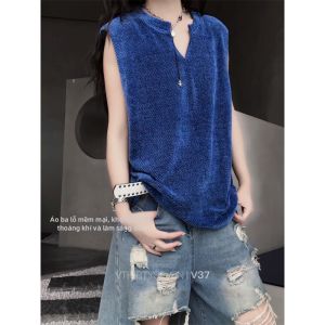 NANSSE | Áo Thun Không Tay Nhẹ Thoáng Khí Chất Liệu Vintage cho Nam