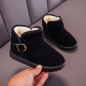 Fashionable High-Tube Martin Boots for Girls Childrens Shoes Mid-Tube Trendy Short Boots Single Boot Winter Season Rubber Sole