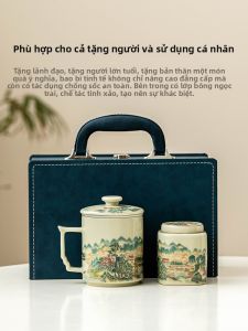 SHUANGYU | Bộ Quà Tách Trà Gốm Dành Cho Văn Phòng