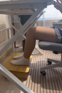 ที่พักเท้า ที่วางเท้า  แท่นวางเท้า เพื่อความสบาย ประกอบง่าย วัสดุคุณภาพสูง แข็งแรง ทนทาน