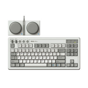 8BitDo | Wireless Bluetooth 87-Key Retro Mechanical Gaming Keyboard with Joystick