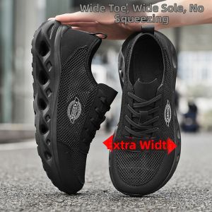 CVPAJ | Wide Toe Breathable Anti-odor Mens Sport Mesh Shoes