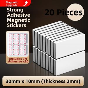 Strong Magnetic Sheet Adhesive Mounting Fixed Magnetic Plate No-Drilling 3M Backing