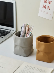 Baked Clay Plant Flowerpot Flower Pot / outdoor gardening / indoor flower pot /Home Garden Decoration / Morandi Straight