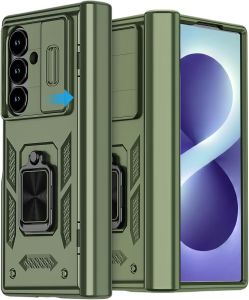 for Samsung Z Fold 8 Ultra Case360° Ring Magnetic KickstandSlide Camera Lens CoverHinge Protection Rugged Shockproof Case for Galaxy Z Fold 7 CaseZ Fold 6 5