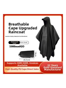 YYBAIO | Multifunctional 3-in-1 Waterproof Poncho PU Raincoat