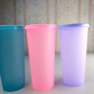 Gelas Tutup Warna / Gelas Plastik Warna