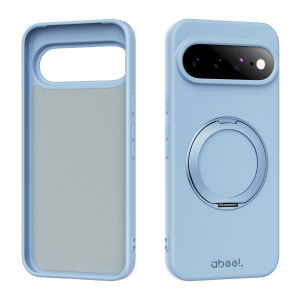 Ốp Lưng Silicon Lỏng Có Đế Xoay Từ Tính Cho Google Pixel 9/10/11 Pro XL/10A Tương Thích Với Vỏ Điện Thoại Mềm Sạc Không Dây Magsafe