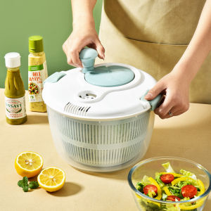 New Material Thickened Large Capacity Commercial Vegetable Dehydrator Manual Oil Removal Salad Water Spinner for Kitchen