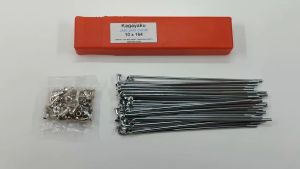 Ruji Chrome 10 x 164 (KAGAYAKU) Velg Pelek Jari Jari Jeruji Tromol Roda Spoke Krom Ukuran 10 x 164