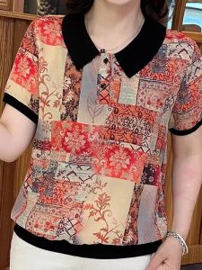 HUAXUNRAN | Fashionable Short Sleeve Polo Shirt for Women