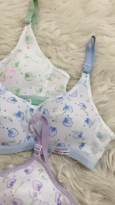 PROMO bra remaja bh ABG anak muda gadis perempuan  wanita tanpa kawat cup A kecil printing sablon