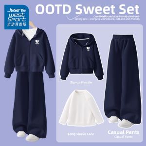 JEANSWEST SPORT | Fashion Spring 2026 New Hoodie Childrens Suit