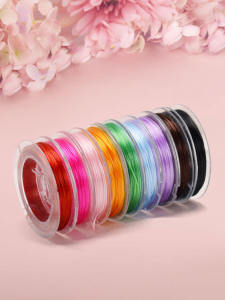 Elastic Crystal Thread Flat Silk Beaded Bracelet: DIY Fashion Jewelry Accessories