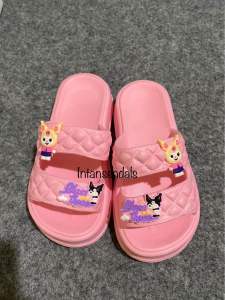 Sandal Anak Kuromi Ban2 Sandal Wedges Anak Perempuan Fashion Kekinian