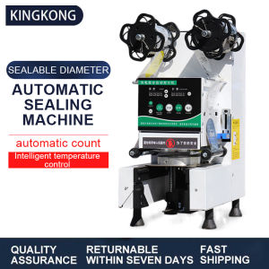 Kingkong 90/95 Automatic Sealing Machine Milk Tea Cup Sealing Machine Plastic Cup/Paper Cup Sealing Machine Smart Sealing Machine Commercial Equipment