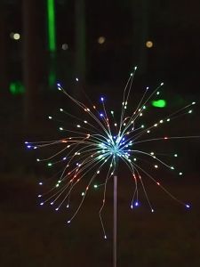 150led solar fireworks lights waterproof fairy light auto on/off solar garden light solar dandelion lamp太阳能蒲公英灯 [H21]