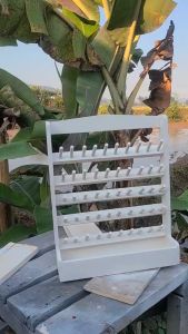 Rak Benang Jahit Kayu Serbaguna Putih - Model Terbaru