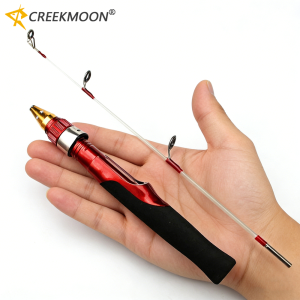 50cm 58g Short Winter Ice Fishing Pole 2 Section for Fish Feeder Mini Carp Rod Spinning Fishing Rod Combo Outdoor Fishing Tackle
