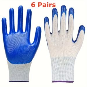 Nitrile Coated Safety Work Gloves Non-Slip Seamless Knit Durable Gardening Gloves for Mechanic Industrial Construction Warehouse