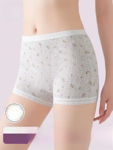 MiiOW | กางเกงชั้นในผ้าฝ้ายแท้ทรงบ็อกเซอร์สำหรับผู้หญิง MiiOW ป้องกันแสง 2-in-1 ทรงบาง กางเกงชั้นในฤดูร้อน ป้องกันการมองเห็น